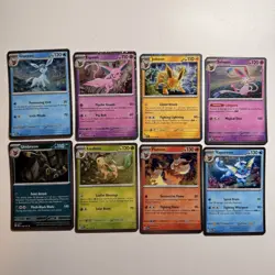 Pokemon TCG Prismatic Evolutions Costco Mini Tin Cosmos Promo Cards Set Of 8 NM - Image 1