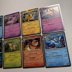 Pokemon TCG Prismatic Evolutions Costco Mini Tin Cosmos Promo Cards Set Of 8 NM - Image 2