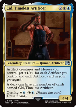 Cid, Timeless Artificer (416) Final Fantasy HEAVILY PLD Uncommon CARD ABUGames - Image 1