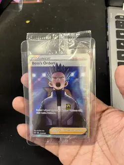 Boss's Orders SWSH251 (Cyrus) Full Art Sealed Promo Card + 3x 132/172 Cosmo Holo - Image 1