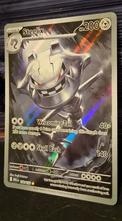 Steelix 150/132 Me01: Mega Evolution Holo Illustration Rare + Free Bonus Cards - Image 3