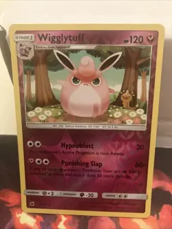 1x Wigglytuff 72/111 Reverse Holo Crimson Invasion SM Pokemon Card NM - Image 1