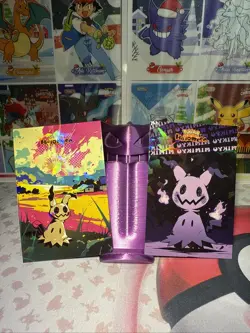 2 Cracked Ice Holo Mimikyu Halloween Database Cards Pokemon NON TCG - Image 1