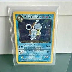 Pokemon TCG Dark Blastoise (3) 03/82 Team Rocket Holo Rare card Unlimited Holofo - Image 1