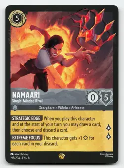 Namaari Single-Minded Rival 198/204 Reign of Jafar Lorcana Card - Image 1