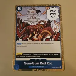 Gum-Gum Red Roc OP04-056 Foil Kingdoms Of Intrigue One Piece Trading Card TCG - Image 1