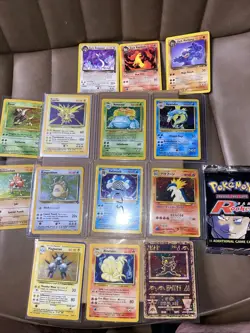 Pokemon TCG Bulk 15 Cards+ Team Rocket Empty Package With All Cards Inside - Image 1
