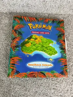 Vintage Nintendo Pokemon Trading Card Game Southern Islands Collection Binder - Image 1