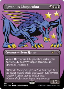 Ravenous Chupacabra (Secret Lair ETCHED) FOIL Promo NM Uncommon CARD ABUGames - Image 1