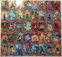 Lot of 40 Japanese Dragon Ball Super Dragonball Heroes TCG Rare Card Set - Image 1