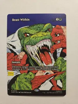 Beast Within #0033 Borderless Spiderman Universes Beyond MTG Magic The Gathering - Image 1
