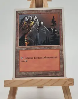 Gebirge (M.2) 4. Edition Magic Karte MTG Deutsch (Mountain (M.2) - Image 1