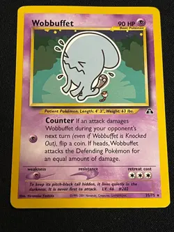 Neo Discovery Pokemon TCG Wobbuffet 35/75 - Image 1