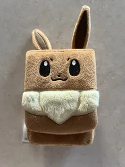 NEW Plush Eevee Deck Box - Prismatic Evolutions Super Premium - Furry & Fuzzy - Image 1