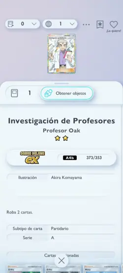 Oak Professor Research Pokemon TCG Pocket Trading Trade ⭐⭐ - Image 2