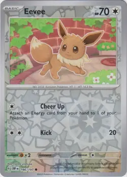 🔥Pokemon - Eevee - Reverse Holo - 166/197 - Obsidian Flames - (NM)🔥 - Image 1
