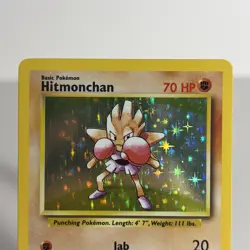 Pokemon TCG Hitmonchan Base Set 7/102 Holo Unlimited Holo Rare NM - Image 4