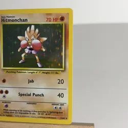 Pokemon TCG Hitmonchan Base Set 7/102 Holo Unlimited Holo Rare NM - Image 5