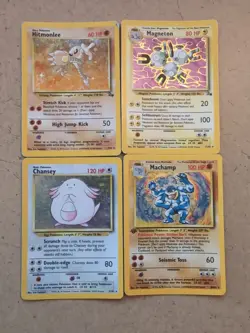 Pokemon TCG Fossil/BaseSet, Vintage Lot of 4 - HP Condition - Image 1