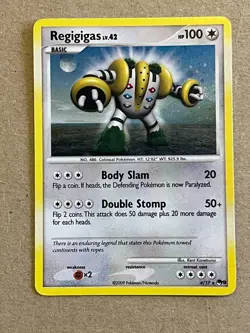 Regigigas (4/17)Pop Series Promo 9 - 2009 - Holo Rare - LP - Pokemon TCG - Image 1