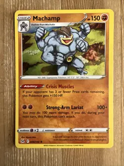 Pokemon TCG Machamp Sword & Shield - Lost Origin 088/196 Holo Holo Rare - Image 1