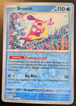 Bruxish 049/191 Reverse Holo Uncommon Scarlet & Violet: Surging Sparks Pokemon - Image 1