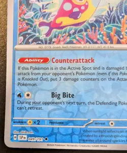 Bruxish 049/191 Reverse Holo Uncommon Scarlet & Violet: Surging Sparks Pokemon - Image 4