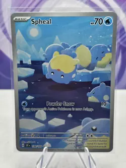 Pokemon TCG Spheal 199/191 Surging Sparks Holo Full Art Illustration Rare - Image 1