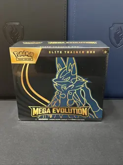 Pokemon TCG Mega Evolution Lucario Elite Trainer Box ETB Factory Sealed - Image 1