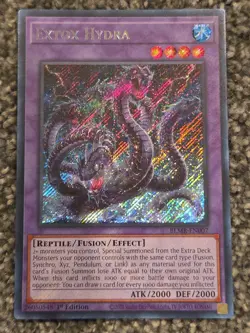 Yugioh Extox Hydra BLMR-EN007 Secret Rare 1st Edition NM - Image 1