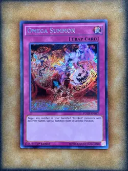 Yugioh Omega Summon FUEN-EN037 Secret Rare 1st Ed NM - Image 1