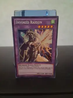 INVOKED RAIDJIN FUEN-EN028 SECRET RARE LIMITED EDITION LIGHTLY PLAYED - Image 1