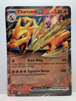 Charizard ex 161 Promo Cards Scarlet & Violet Near Mint - Image 1