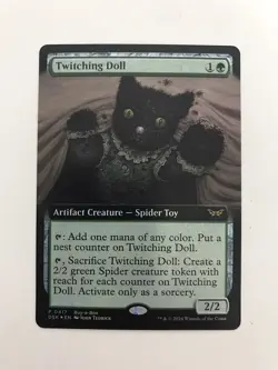 Twitching Doll Foil Promo Extended Borderless MTG Magic Gathering Card Mint DSK - Image 1