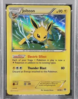 PSA 9 Jolteon 26/98 XY Ancient Origins HOLO RARE Pokemon Card - Low Pop! - Image 2