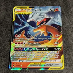 Pokemon TCG Reshiram Charizard GX Tag Team Card 20/214 Unbroken Bonds - Image 1