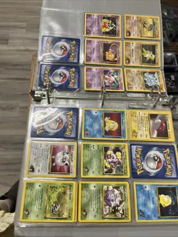 VINTAGE POKEMON BINDER - STARTER COLLECTION BASE GYM ROCKET E-SERIES -150+ CARDS - Image 2