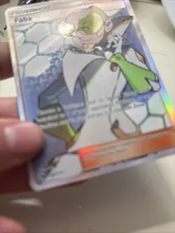 Faba - 208/214 - Pokemon Lost Thunder Sun & Moon Full Art Ultra Rare Card NM - Image 2