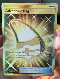Adventure Bag 228/214 Lost Thunder Secret Rare Holo Pokemon Card - Image 1