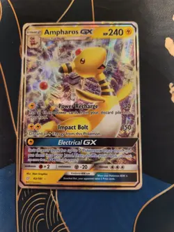 Ampharos GX 43/181 Team Up Rare Pokemon Trading Card Game - Image 1