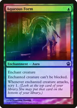 Aqueous Form FOIL Theros NM Blue Common MAGIC THE GATHERING MTG CARD ABUGames - Image 1