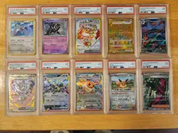Lot of (10) Vintage/Rare Holo Pokemon Cards - PSA Graded 9 - Image 1