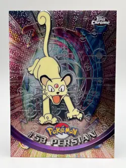 2000 Pokemon Card Topps Chrome Persian #53 Series 1 NM - Image 2