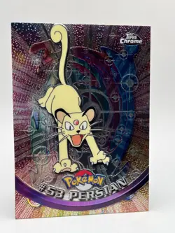 2000 Pokemon Card Topps Chrome Persian #53 Series 1 NM - Image 4