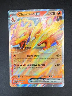 Charizard EX 161 Q2011 NM 2024 Pokemon Scarlet & Violet Black Star Promo Card TC - Image 1