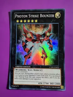 LIMITED EDITION PHOTON STRIKE BOUNZER CT09-EN022 YUGIOH CARD - Image 1