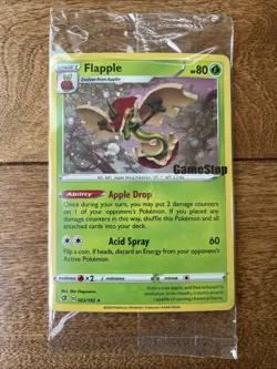 🔥 Pokemon Holo Flapple 022/192 Gamestop PROMO CARD 2021 SEALED - Image 1