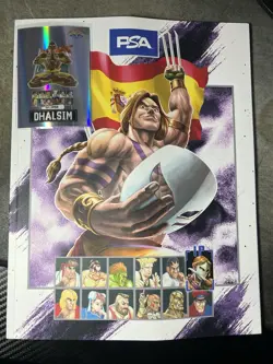 PSA Street Fighter 2 Promo Card Championship Magazine Vega Edition Dhalsim Card - Image 1