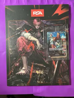 One Piece SHANKS OP09-001 - Promo Card PSA Limited Edition + Magazine Fast Ship! - Image 1