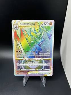 Kleavor VSTAR 196/189 Astral Radiance Secret Rare Rainbow Holo Pokemon Card - Image 1